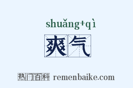 爽气是什么意思的图片